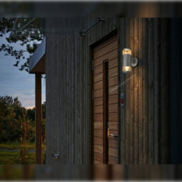 Long Life Lamps Company Modern Outdoor Wall Light Up Down Clear Diffuser Stainless Steel Ip44 Zlc074 - thumbnail 9