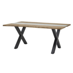 Live  Edge  Collection  Light  Acacia  River  Dining  Table - thumbnail 1