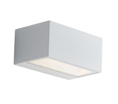 Luminosa Lighting Luminosa Twin Outdoor Integrated Led Up Down Wall Light, White, Transparent, Ip54, 4000K