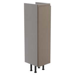Westport Slim Matt Stone Grey Modern Freestanding Bathroom & Wet Room Base Unit (W)195mm (H)820mm - thumbnail 1