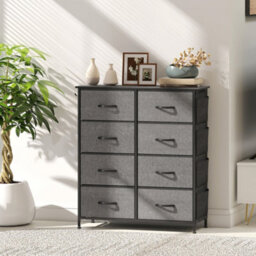 Wyld Haus Niri Reke Charcoal Grey Fabric And Metal 8-Drawer Storage Chest - - Foldable Drawers, Steel Frame - thumbnail 9