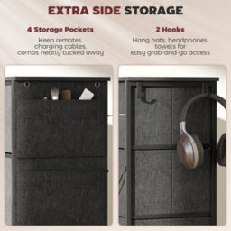 Wyld Haus Niri Reke Charcoal Grey Fabric And Metal 8-Drawer Storage Chest - - Foldable Drawers, Steel Frame - thumbnail 5