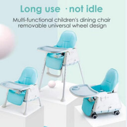 4-In-1 Adjustable Baby Highchair Infant High Feeding Seat Toddler Table Chair Uk - thumbnail 6