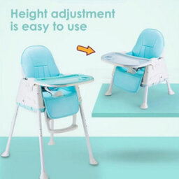 4-In-1 Adjustable Baby Highchair Infant High Feeding Seat Toddler Table Chair Uk - thumbnail 5
