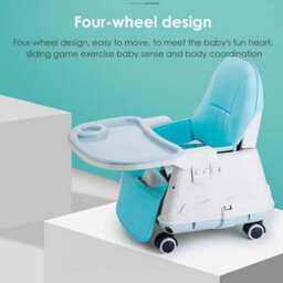 4-In-1 Adjustable Baby Highchair Infant High Feeding Seat Toddler Table Chair Uk - thumbnail 4