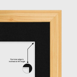 AK Frames 16X8 Light Oak Classic Multi Photo Frame With Black Mount - Holds 3 Apertures (3X) 7X5 Photos - thumbnail 7