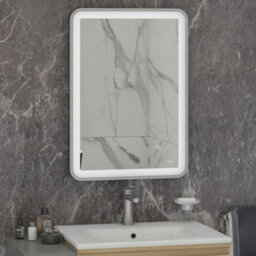 RAK Ceramics Rak Art Soft 600X800mm Chrome Led Illuminated Bathroom Mirror With Touch Sensor & Ip44 Rating - thumbnail 1
