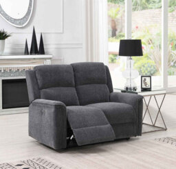 Erdington Power Recliner 2 Seater Sofa Dark Grey