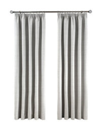 Smart Living Textured Rib Weave Pencil Pleat Blackout Curtains - 2 Panels - 66 X 54 Inch- Grey - thumbnail 4