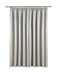 Smart Living Textured Rib Weave Pencil Pleat Blackout Curtains - 2 Panels - 66 X 54 Inch- Grey - thumbnail 3