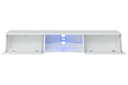 Arte Switch Rtv3 White Gloss Tv Cabinet 180Cm - Bright Modern Storage With Push-To-Open Ease - thumbnail 2