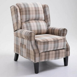SquareBoxx Kensington Premier Recliner Armchair Beige - thumbnail 4