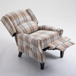 SquareBoxx Kensington Premier Recliner Armchair Beige - thumbnail 5