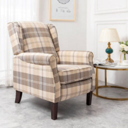 SquareBoxx Kensington Premier Recliner Armchair Beige - thumbnail 1