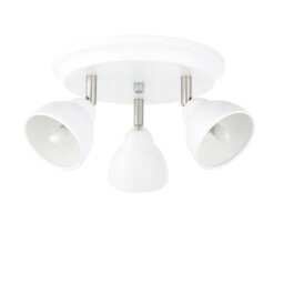 First Choice Lighting Set Of 2 Monaco - White & Brushed Chrome 3 Way Ceiling Spotlights - thumbnail 2