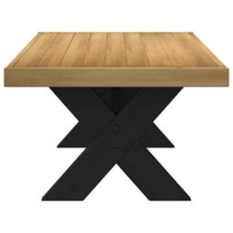Berkfield Coffee Table Noain X-Shaped Legs 120X60X40 Cm Solid Wood Pine - thumbnail 4
