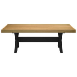 Berkfield Coffee Table Noain X-Shaped Legs 120X60X40 Cm Solid Wood Pine - thumbnail 3