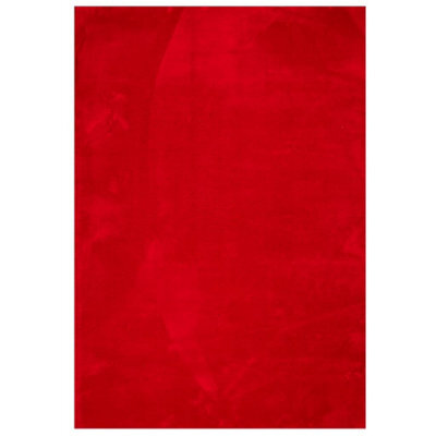 Berkfield Modern Rug Huarte Short Pile Soft And Washable Red 160X230 Cm