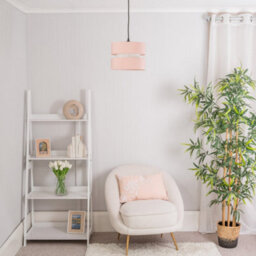 Valuelights Sophia Small Blush 2 Tier Ceiling Light Shade And Bulb (D)26Cm - thumbnail 4