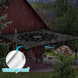 Black Rectangular Shade Sail 95% Uv Protection Waterproof - thumbnail 5