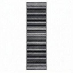 Bravich Hard Wearing Hessian Backed Stair Runner Kitchen Mat - Texas Grey Lines - 60X450Cm (2'x15') - thumbnail 3