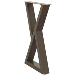 Berkfield Dining Table Legs 2 Pcs Natural Steel 60X(72-73.3) Cm Steel - thumbnail 4