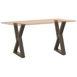 Berkfield Dining Table Legs 2 Pcs Natural Steel 60X(72-73.3) Cm Steel - thumbnail 8