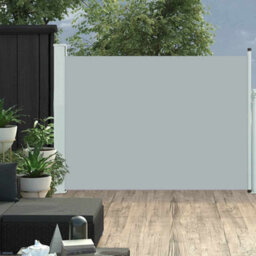 Walplus Patio Retractable Side Awning Garden Sun Shade Canopy Gazebo For Back Door, Porch, Patio 120X500 Cm Grey - thumbnail 1