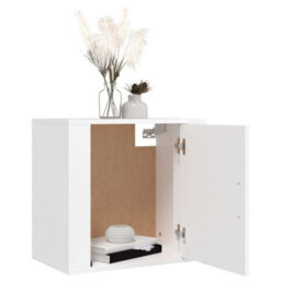Berkfield Elegant Wall-Mounted Bedside Cabinets 2 Pcs White 50X30X47 Cm - thumbnail 4
