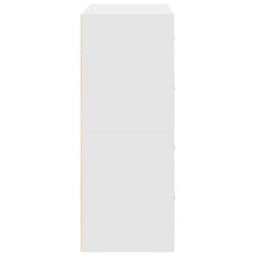 Walplus Cabinets With 2 Drawers 2 Pcs White 60X31X40 Cm Engineered Wood - thumbnail 6