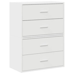 Walplus Cabinets With 2 Drawers 2 Pcs White 60X31X40 Cm Engineered Wood - thumbnail 2