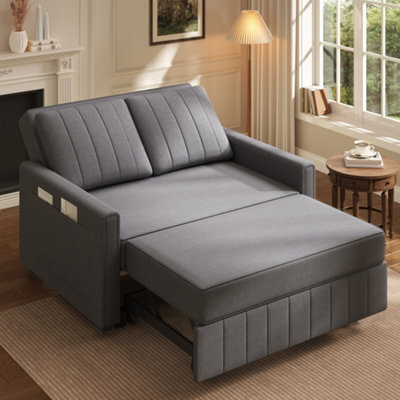 Matteo Dark Grey Multifunctional Folding Sofa Bed - 127Cm - image 1