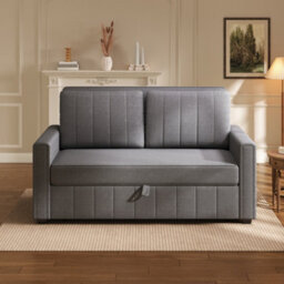 Matteo Dark Grey Multifunctional Folding Sofa Bed - 127Cm - thumbnail 2