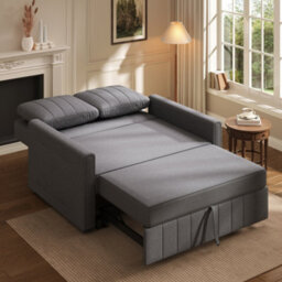 Matteo Dark Grey Multifunctional Folding Sofa Bed - 127Cm - thumbnail 4