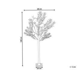 Beliani Outdoor Decoration Led Celioni Tree 180 Cm Green - thumbnail 3