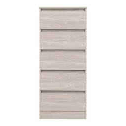 Seconique Malvern 5 Drawer Narrow Chest - L40 X W48 X H114 Cm - Urban Snow - thumbnail 4
