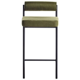 Beliani Set Of 2 Bar Chairs Amaya Green - thumbnail 5