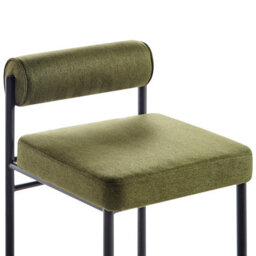 Beliani Set Of 2 Bar Chairs Amaya Green - thumbnail 7
