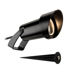 Luminosa Lighting Luminosa Rowan Resin Wall & Spike Spot Black Ip65 - thumbnail 2