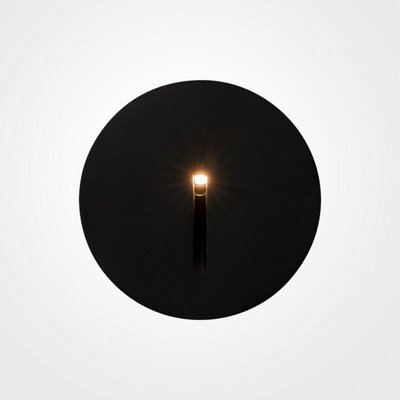 Luminosa Lighting Luminosa Maytoni Lock Recessed Wall Lamp Black 3000K Ip54 - image 1