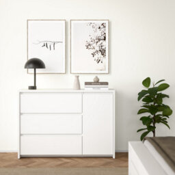 Furniture To Go Next Sideboard With 1 Door And 3 Drawers White - thumbnail 6