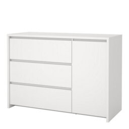 Furniture To Go Next Sideboard With 1 Door And 3 Drawers White - thumbnail 3