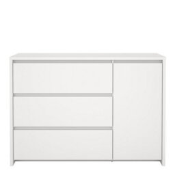 Furniture To Go Next Sideboard With 1 Door And 3 Drawers White - thumbnail 2