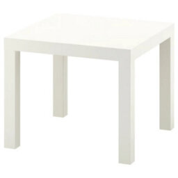 White Side Table 55X55Cm Coffee End Table Bedside Living Room Furniture - thumbnail 1