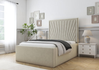 Comfort Beds Kensington Cream Plush Bed Frame - image 1
