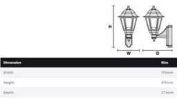 Asd Cl/wk100C Coach Lantern With Photocell Dusk To Dawn Sensor (White) - thumbnail 2