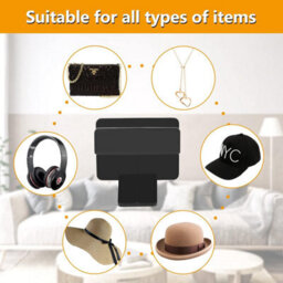 12-Piece Adhesive Hat Rack With Hook (White), Wall-Mounted Coat Rack For Storage - thumbnail 5