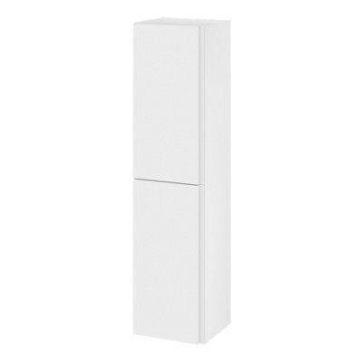 GoodHome Levanna Tall Deep Matt White Bathroom Double Column Cabinet (H)160Cm (W)40Cm - image 1