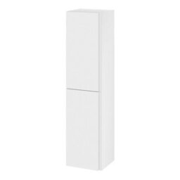 GoodHome Levanna Tall Deep Matt White Bathroom Double Column Cabinet (H)160Cm (W)40Cm