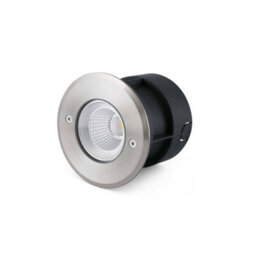 Luminosa Lighting Luminosa Suria Led Outdoor Recessed Spotlight Wide Beam Angle Matt Nickel Ip67